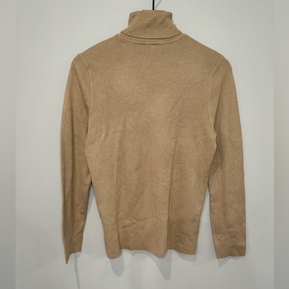 Chico’s NWT Rachel turtleneck basic layer camel sweater large - Picture 5 of 8
